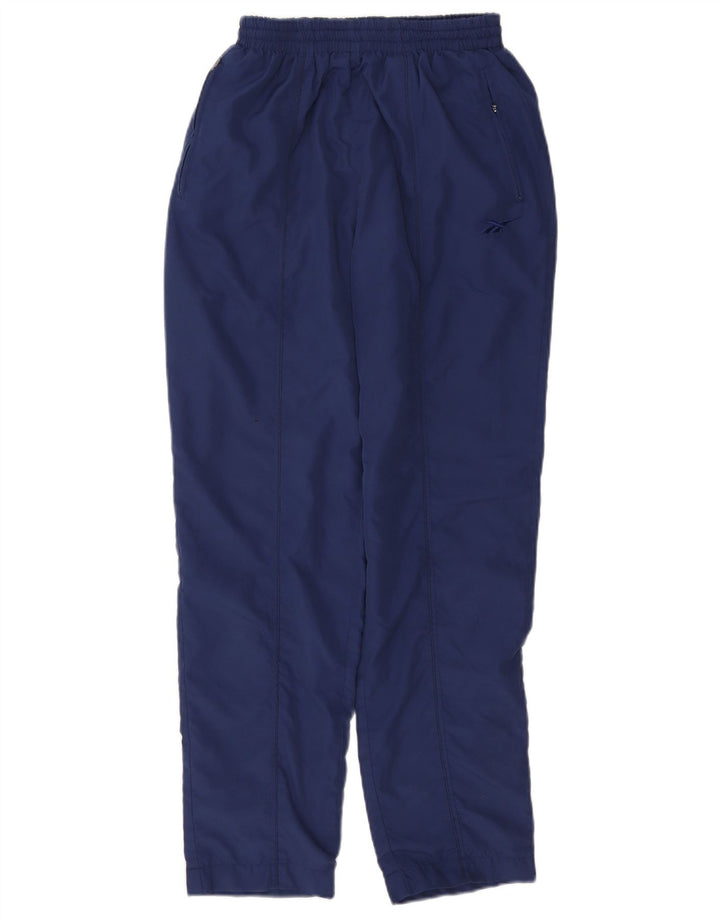 Reebok Womens Tracksuit Trousers UK 12 Medium Navy Blue Polyester