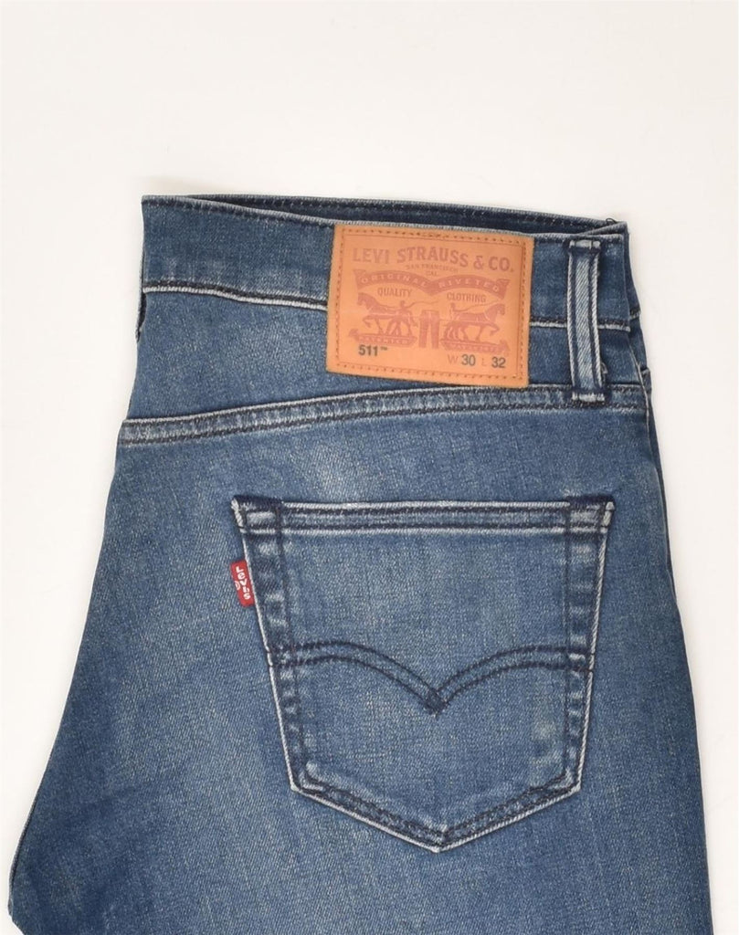 LEVI'S Mens 511 Slim Jeans W30 L32 Blue Cotton | Vintage Levi's | Thrift | Second-Hand Levi's | Used Clothing | Messina Hembry 