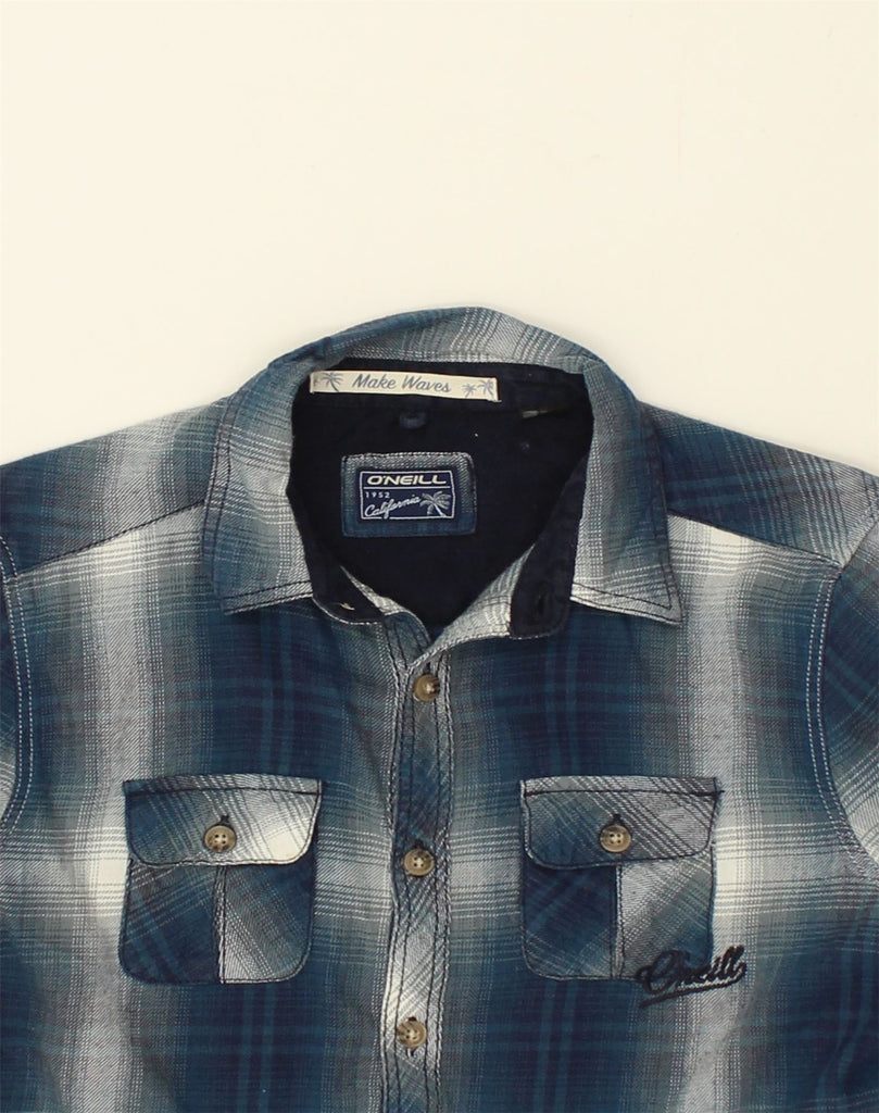 O'NEILL Mens Shirt Small Navy Blue Check Cotton | Vintage O'Neill | Thrift | Second-Hand O'Neill | Used Clothing | Messina Hembry 