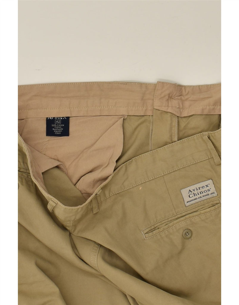 AVIREX Mens Tapered Chino Trousers W42 L30  Beige Cotton | Vintage Avirex | Thrift | Second-Hand Avirex | Used Clothing | Messina Hembry 