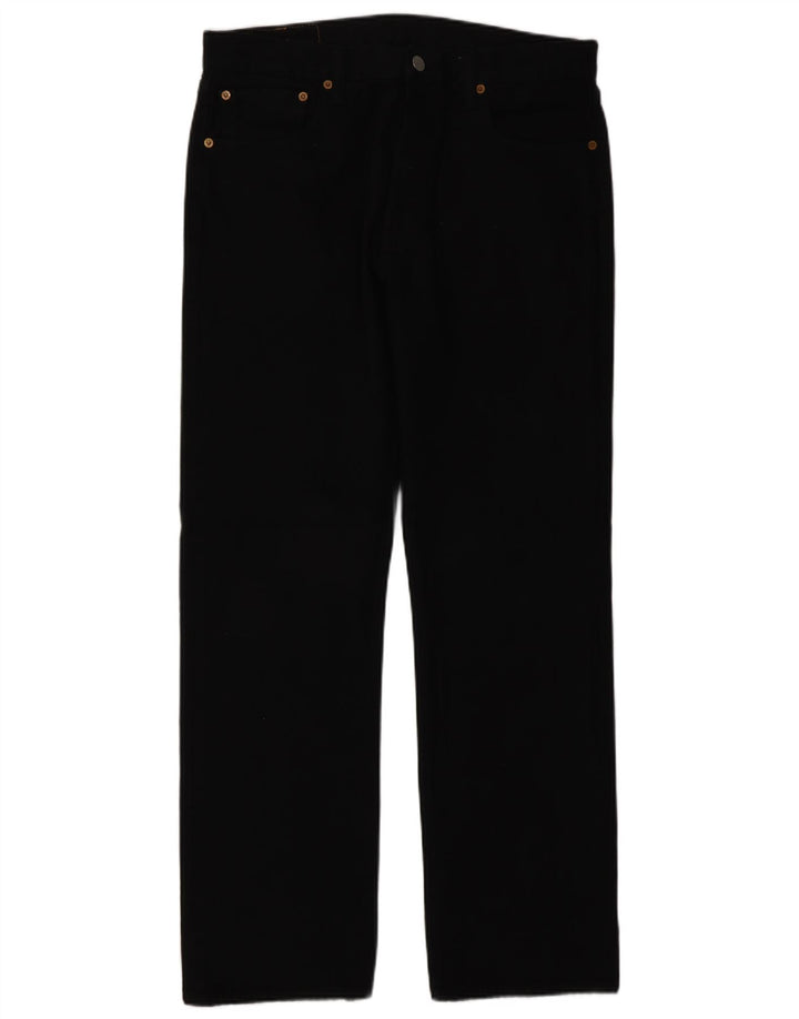 Levi's Mens 501 Straight Jeans W32 L30 Black Cotton