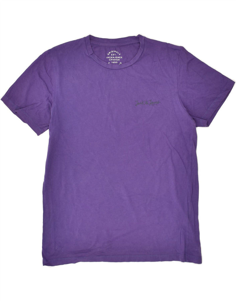 JACK & JONES Mens T-Shirt Top Small Purple Cotton | Vintage Jack & Jones | Thrift | Second-Hand Jack & Jones | Used Clothing | Messina Hembry 