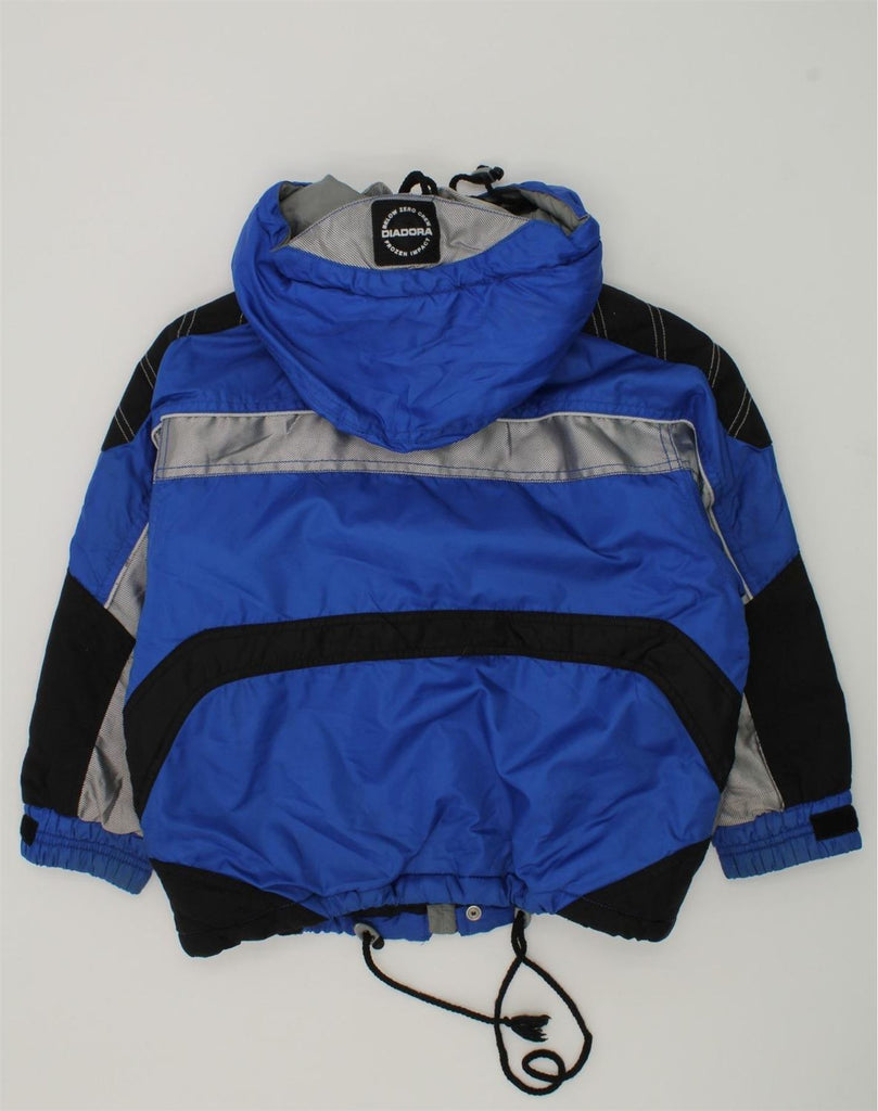 DIADORA Boys Hooded Ski Jacket 9-10 Years Small Blue Polyamide | Vintage Diadora | Thrift | Second-Hand Diadora | Used Clothing | Messina Hembry 