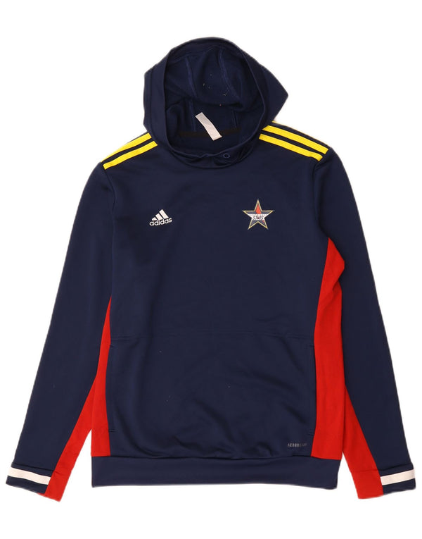 Adidas Womens South East Stars Hoodie Jumper UK 12/14 Medium Navy Blue