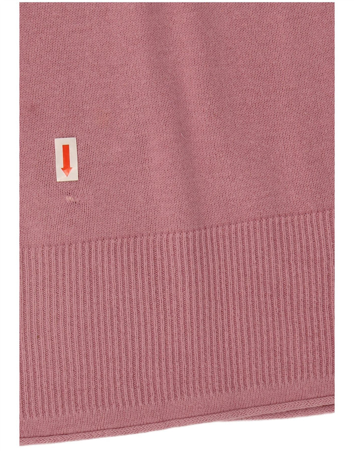 White Stuff Womens Boat Neck Jumper Sweater UK 12 Medium  Pink Cotton