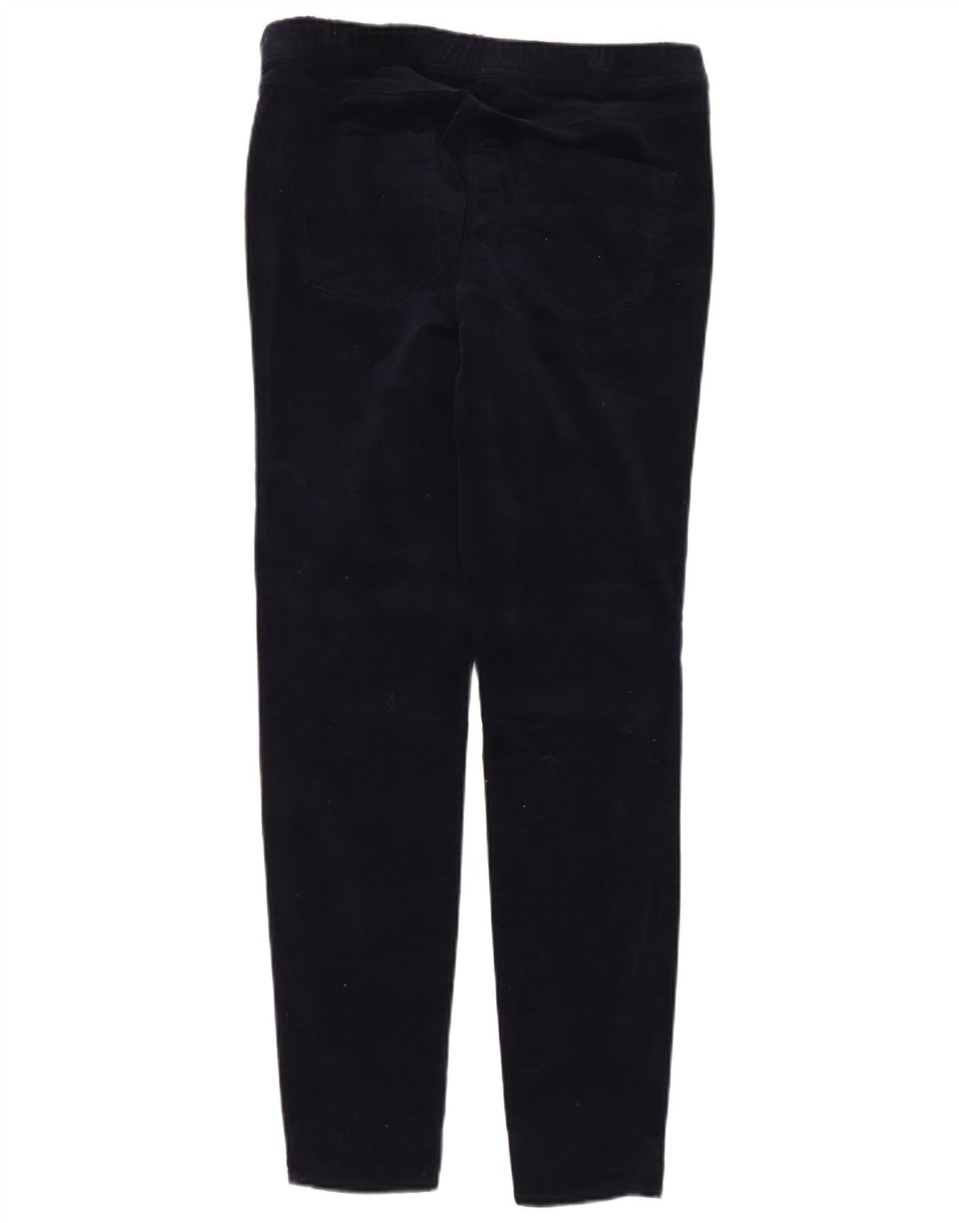 White Stuff Womens Velour Leggings UK 14 Large Navy Blue Cotton