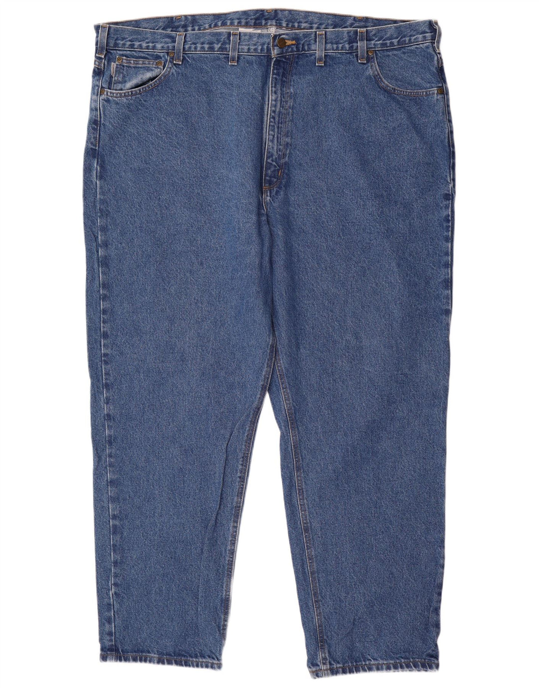Carhartt Mens Tapered Jeans  W48 L32 Blue Cotton