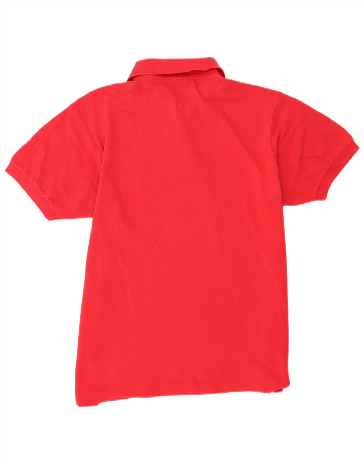 Lacoste Mens Polo Shirt Size 4 Medium Red Cotton