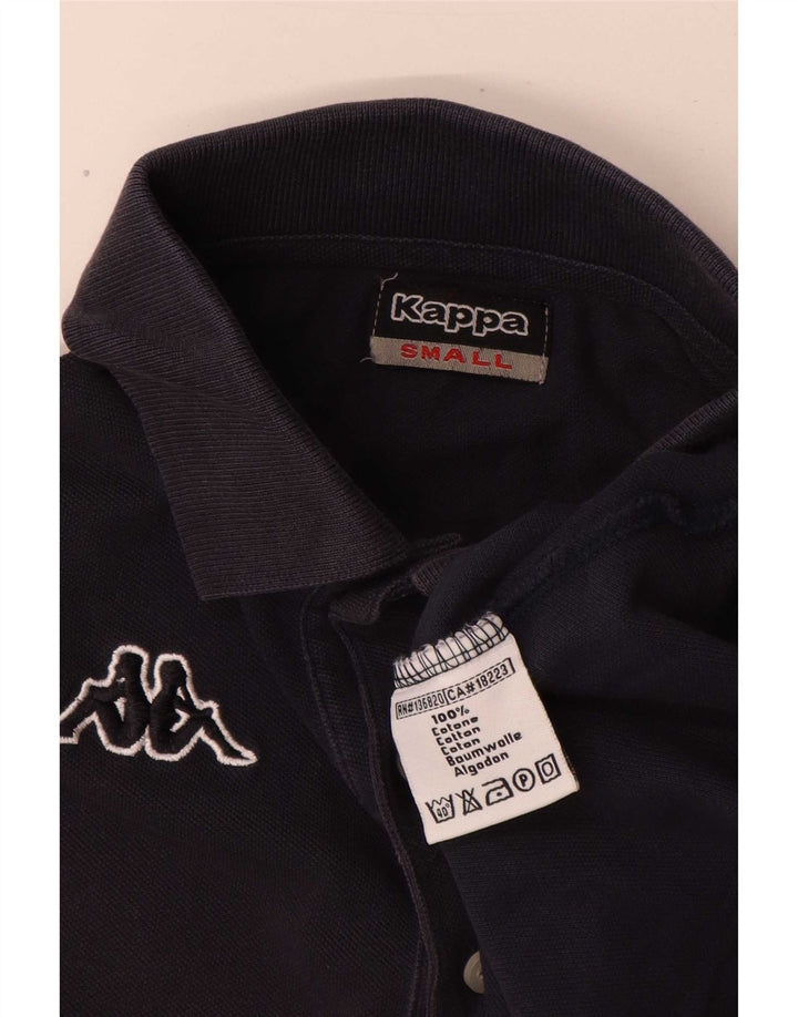 Kappa Mens Polo Shirt Small Navy Blue Cotton