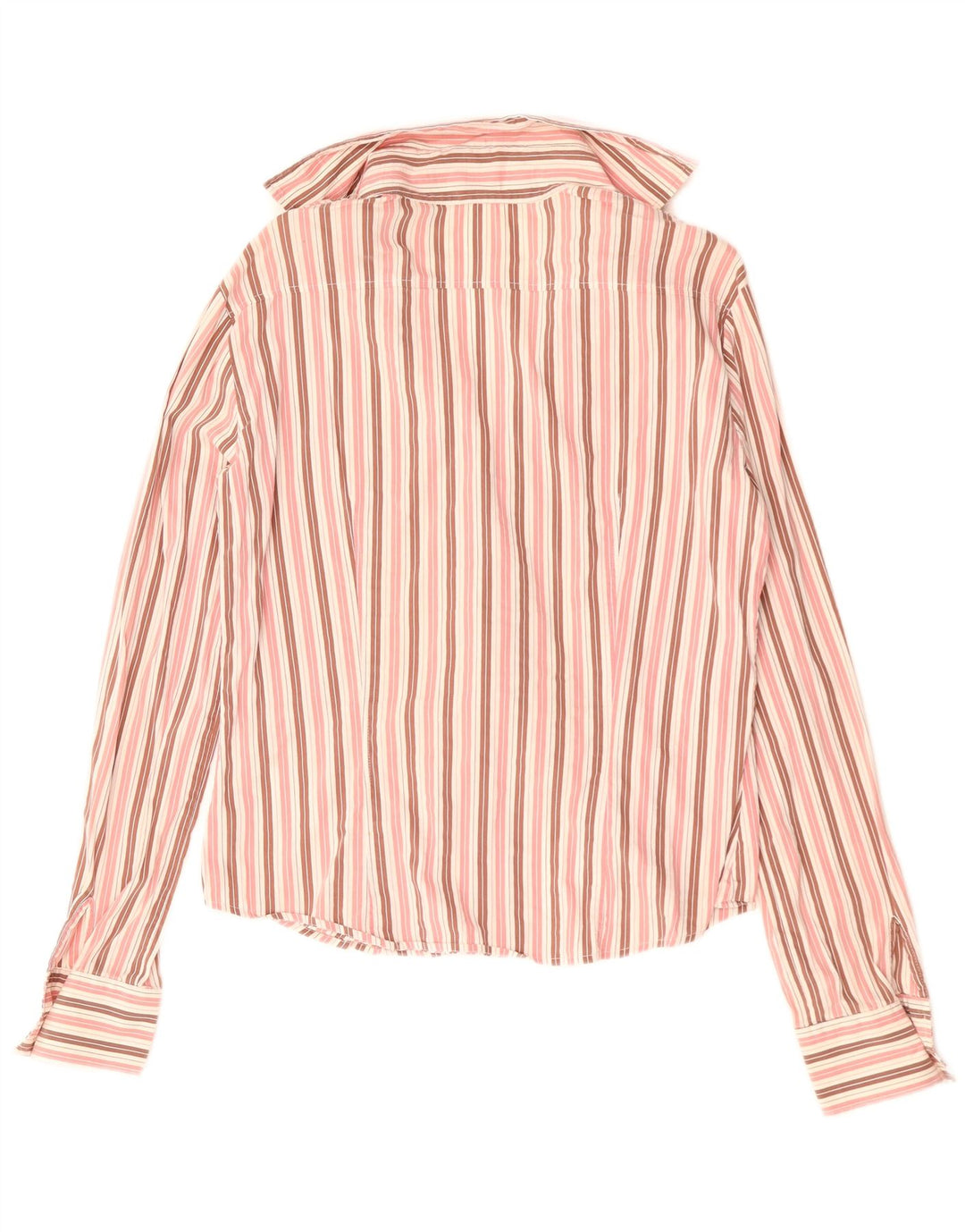 BENETTON Womens Shirt UK 16 Large Pink Striped