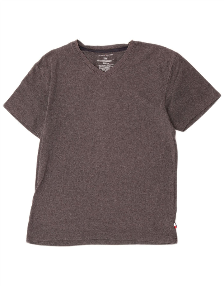 Tommy Hilfiger Mens T-Shirt Top Medium Grey Cotton