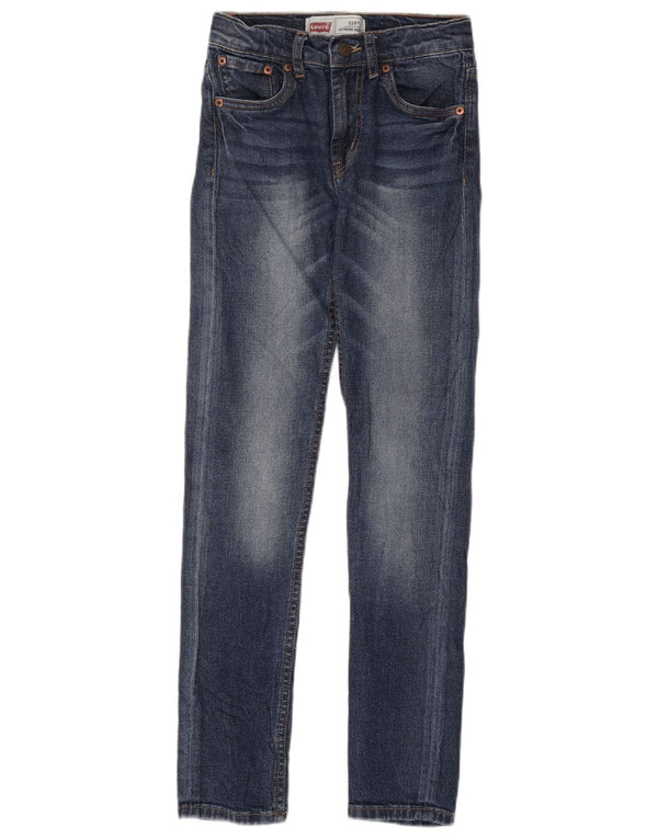 Levi's Boys 519 Skinny Jeans 11-12 Years W24 L29 Blue Cotton