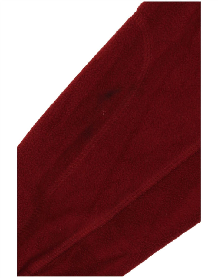 Columbia Mens Fleece Jacket UK 42 XL Burgundy Polyester