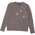 OASIS Womens Boat Neck Jumper Sweater UK 16 Large Grey Polyester Vintage Oasis and Second-Hand Oasis from Messina Hembry 