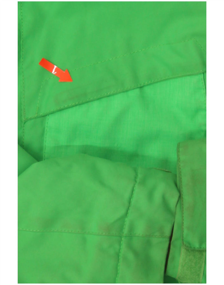 Quiksilver Boys Windbreaker Jacket 11-12 Years Medium Green Colourblock