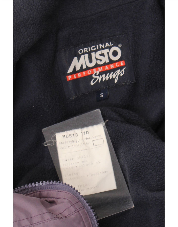 Musto Mens Bomber Jacket UK 36 Small Purple Polyester
