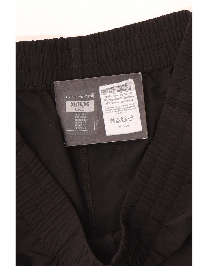 Carhartt Boys Sport Shorts 13-14 Years XL Black Polyester