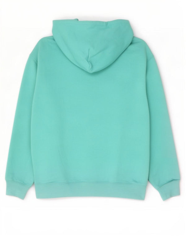 Carhartt Mens Graphic Loose Fit Hoodie Jumper XS Turquoise Cotton