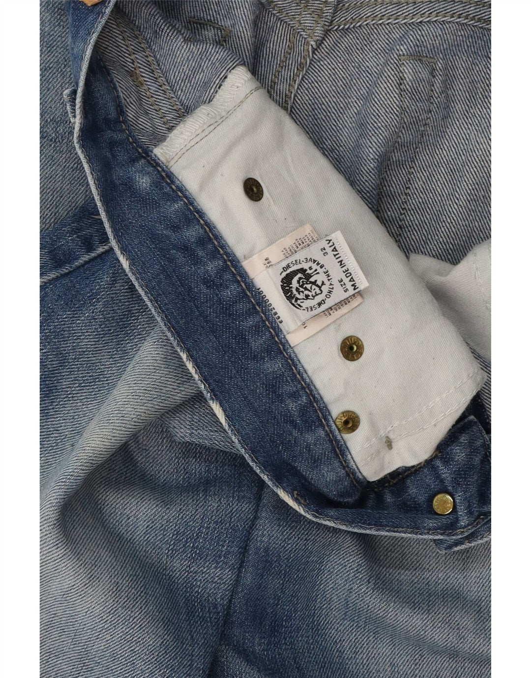 Diesel Womens Straight Jeans W32 L32 Blue Cotton