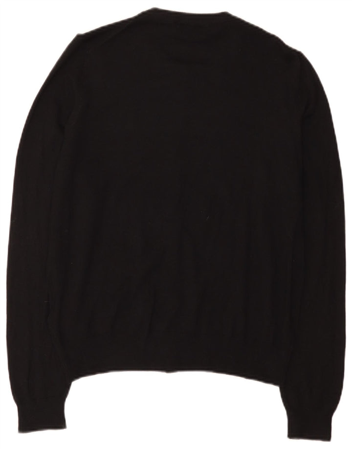 Marks & Spencer Womens Cardigan Sweater UK 14 Large Black Viscose