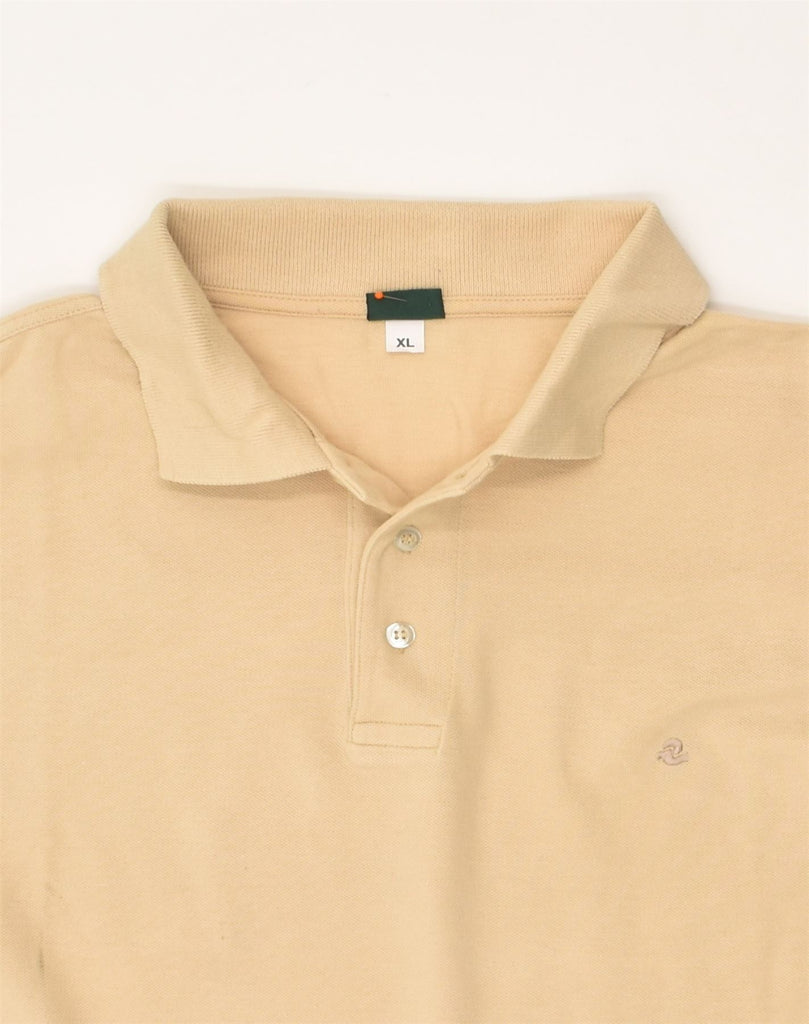 INVICTA Mens Polo Shirt XL Beige Cotton | Vintage Invicta | Thrift | Second-Hand Invicta | Used Clothing | Messina Hembry 