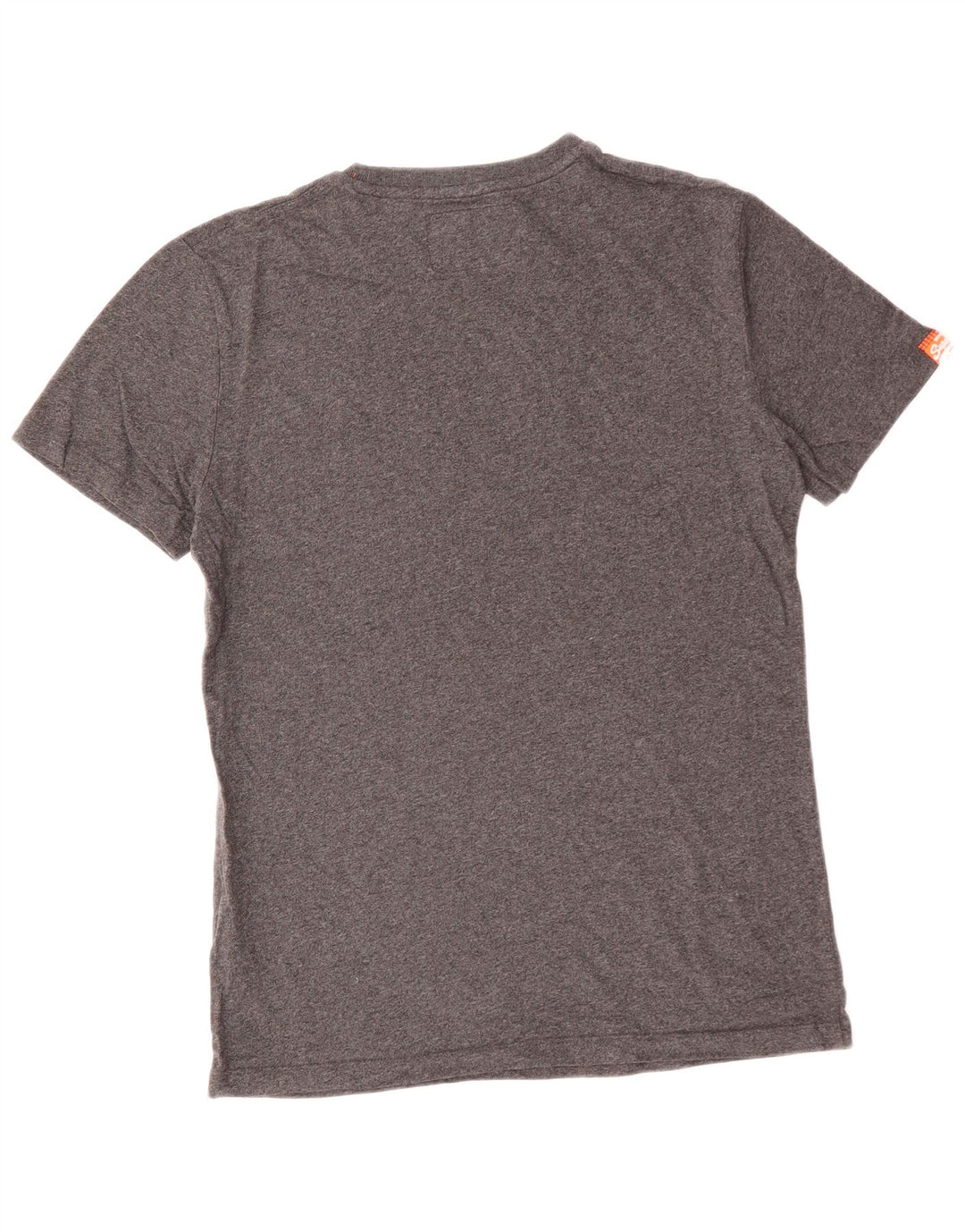 SUPERDRY Womens T-Shirt Top UK 14 Medium Grey Cotton