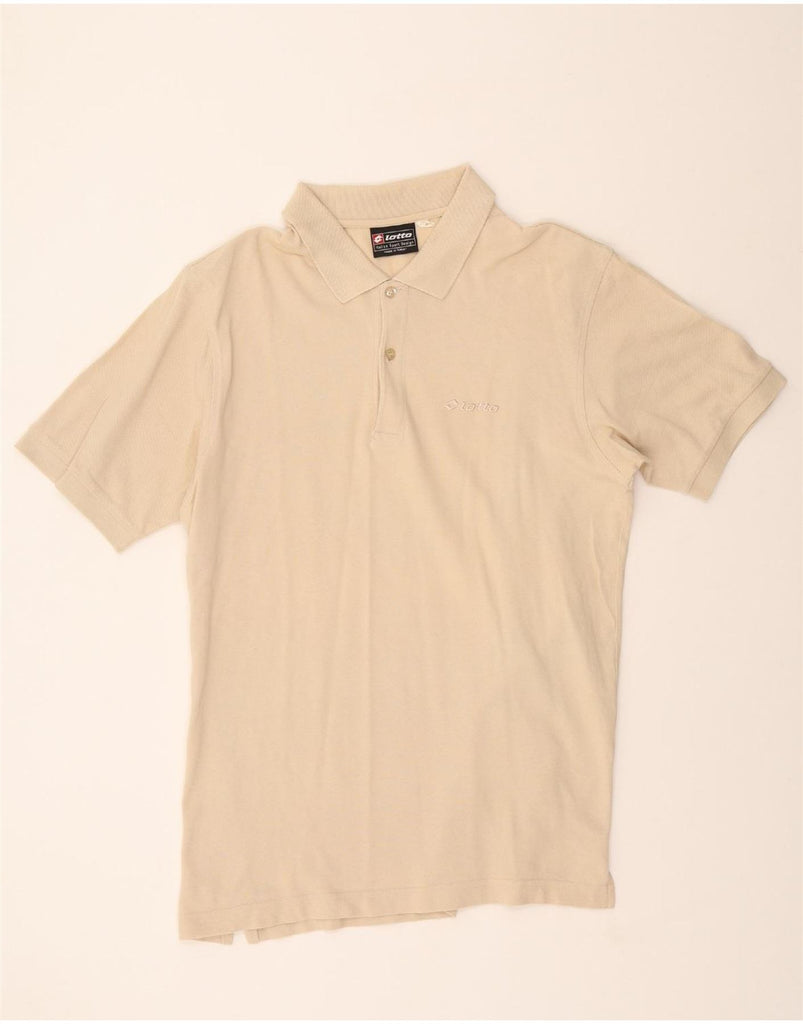LOTTO Mens Polo Shirt XL Beige Vintage Lotto and Second-Hand Lotto from Messina Hembry 