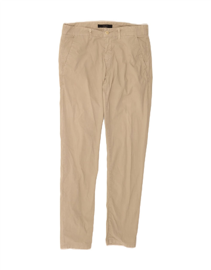 LIU JO Mens Slim Chino Trousers IT 48 Medium W32 L34 Beige Cotton Vintage Liu Jo and Second-Hand Liu Jo from Messina Hembry 