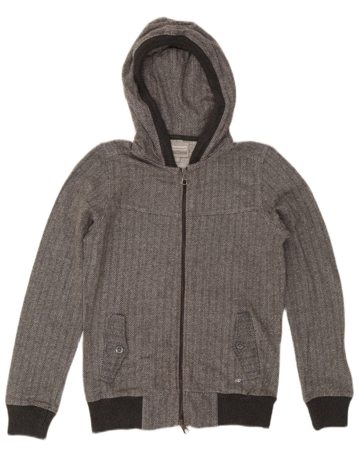 CHAMPION Womens Heritage Fit Zip Hoodie Sweater UK 10 Small Grey