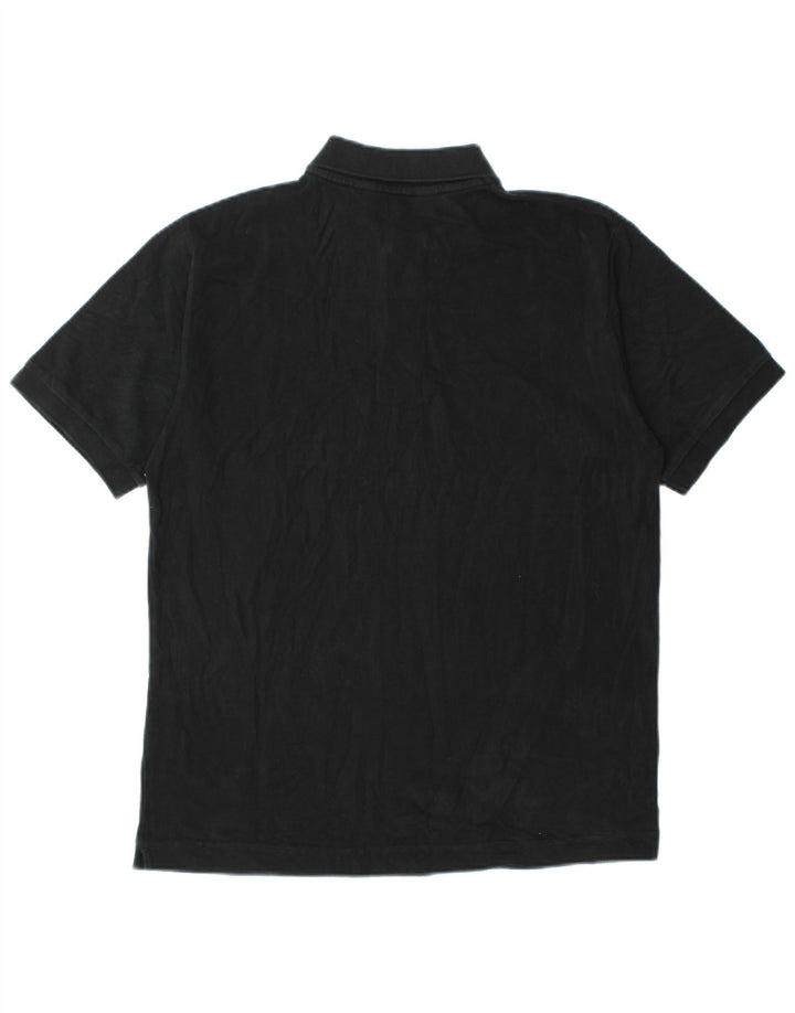 Kappa Mens Polo Shirt Medium Black Cotton