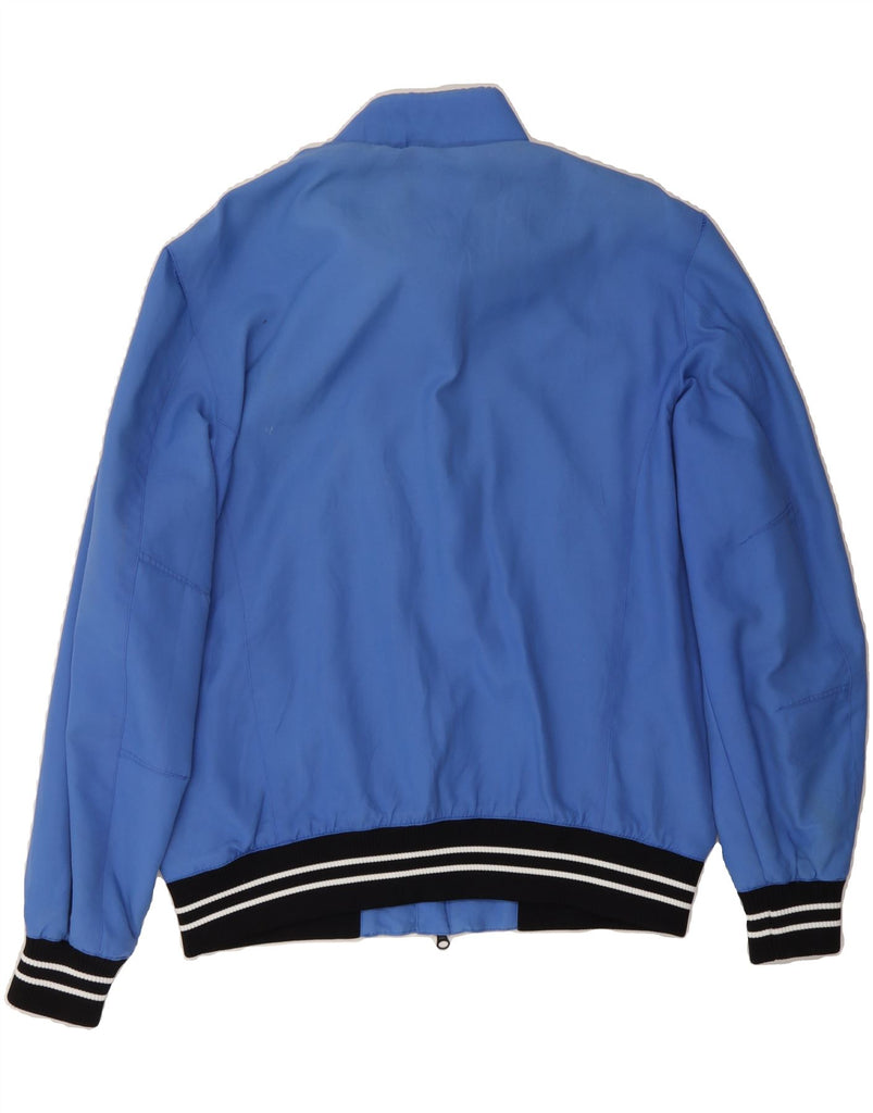 MURPHY & NYE Mens Sailmakers Bomber Jacket UK 42 XL Blue Polyester Vintage Murphy & Nye and Second-Hand Murphy & Nye from Messina Hembry 