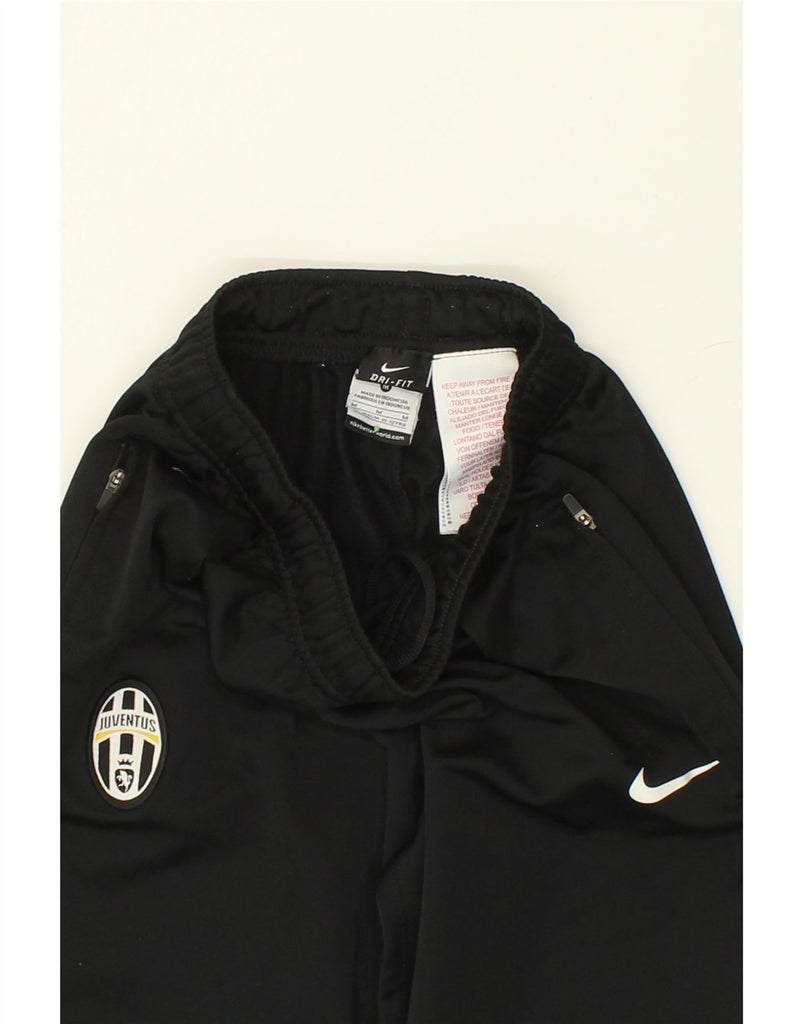 NIKE Boys Juventus Graphic Tracksuit Trousers 10-11 Years Medium Black | Vintage Nike | Thrift | Second-Hand Nike | Used Clothing | Messina Hembry 