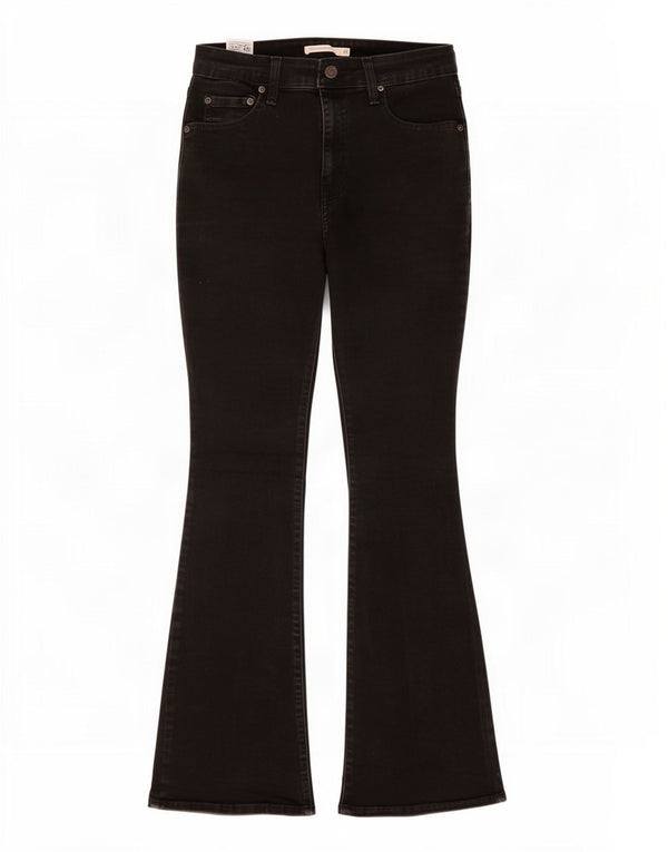 Levi's Womens 725 High Rise Bootcut Jeans W29 L29 Black Cotton