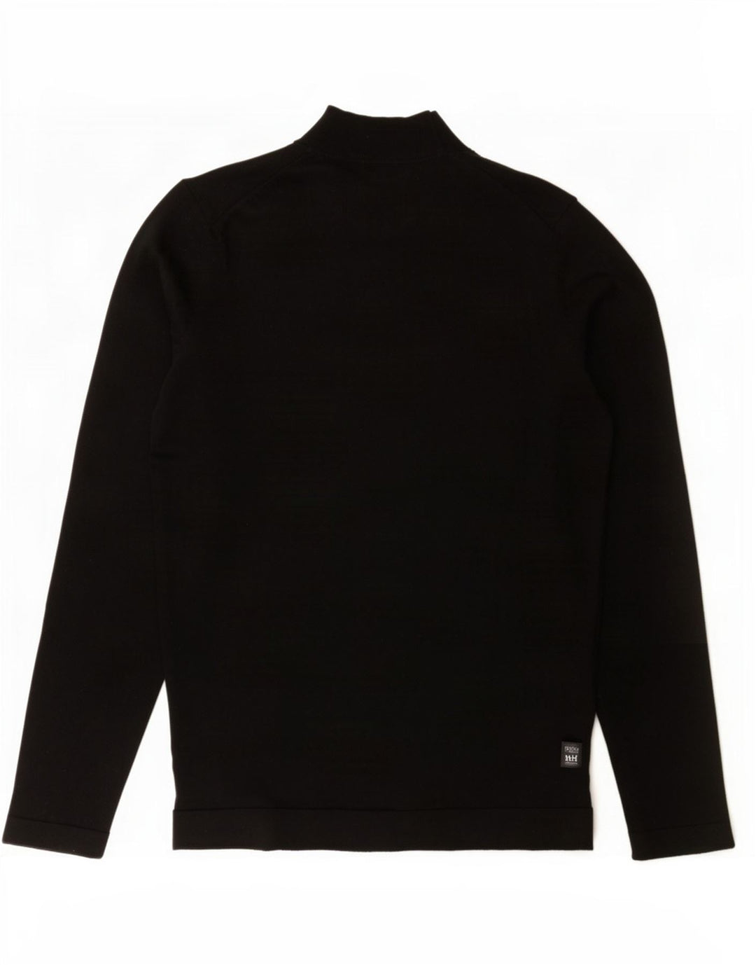 Massimo Dutti Mens Turtle Neck Jumper Sweater Medium Black Wool