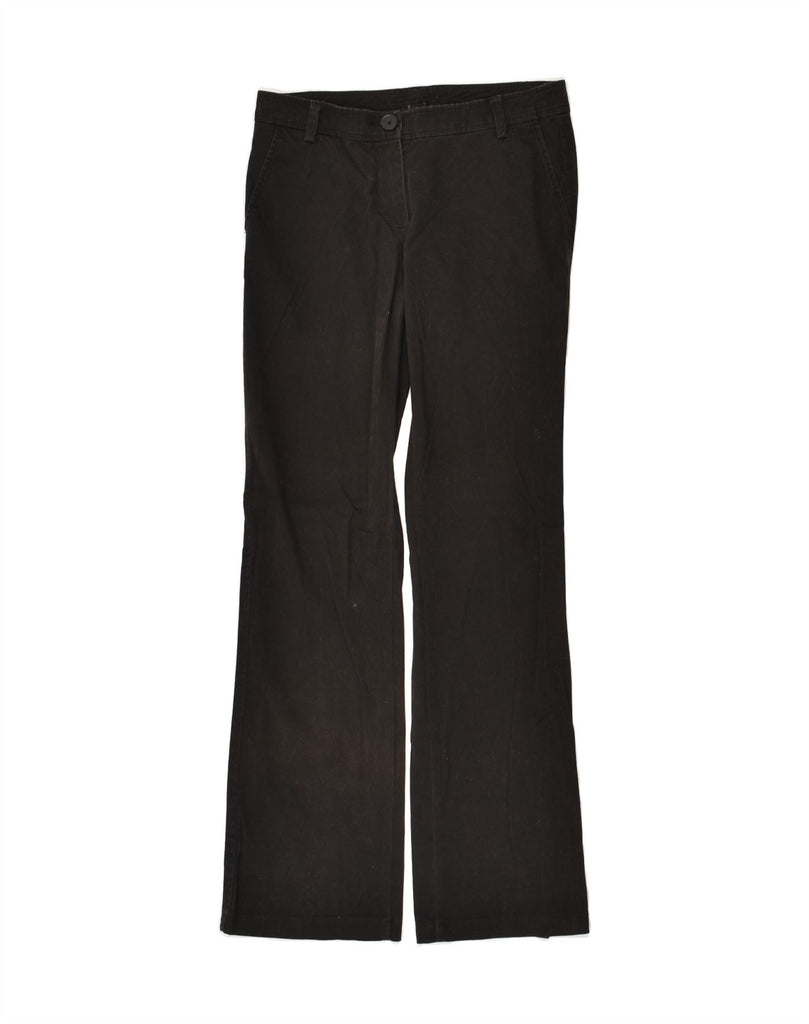 BENETTON Womens Bootcut Chino Trousers EU 38 Medium W28 L30  Black Cotton Vintage Benetton and Second-Hand Benetton from Messina Hembry 