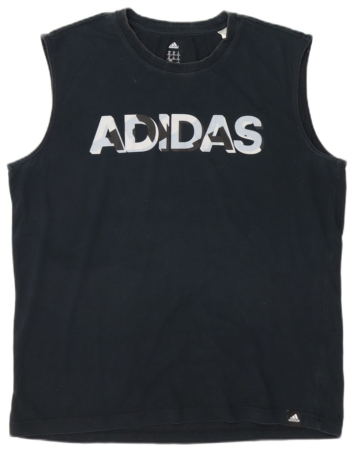 Adidas Mens Graphic Vest Top XL Black