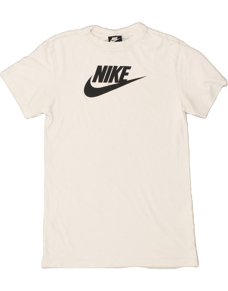 NIKE Mens Loose Fit Graphic T-Shirt Top XS White | Vintage Nike | Thrift | Second-Hand Nike | Used Clothing | Messina Hembry 