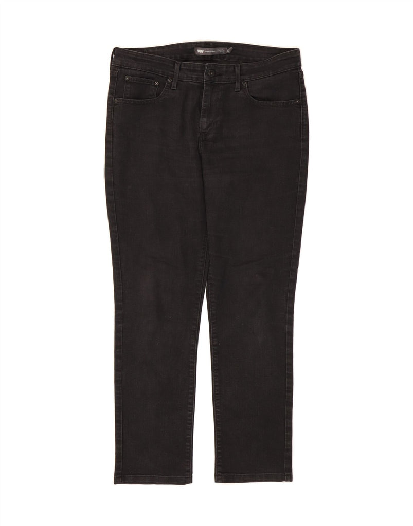 LEVI'S Womens Demi Curve Classic Rise Slim Jeans US 12 Large W31 L28 Black Vintage Levi's and Second-Hand Levi's from Messina Hembry 
