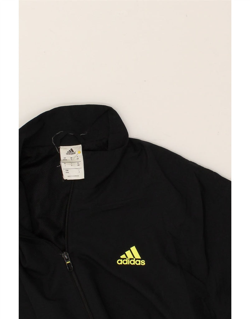 ADIDAS Mens Graphic Tracksuit Top Jacket UK 40/42 Medium Black Colourblock | Vintage Adidas | Thrift | Second-Hand Adidas | Used Clothing | Messina Hembry 