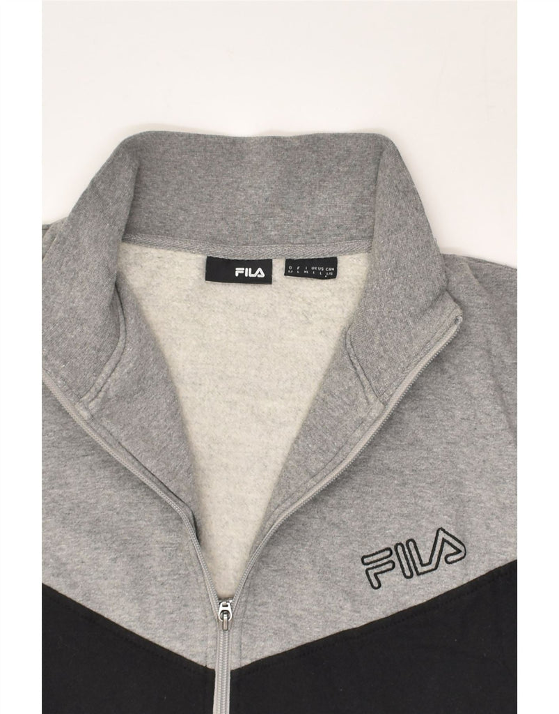 FILA Mens Tracksuit Top Jacket Large Grey Colourblock Cotton | Vintage Fila | Thrift | Second-Hand Fila | Used Clothing | Messina Hembry 