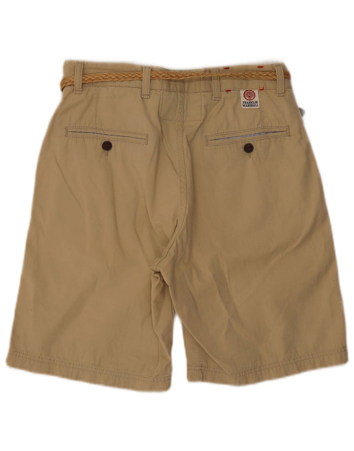 Franklin Marshall Mens Chino Shorts W30 Medium Beige Cotton