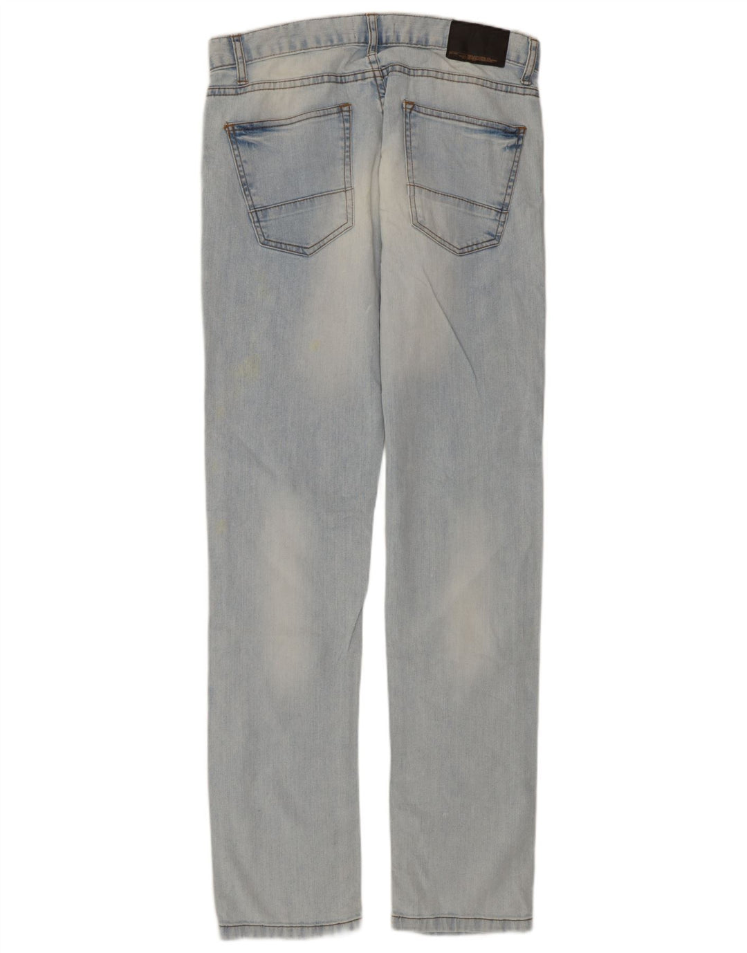 Zara Mens Straight Jeans EU 42 Large W32 L33 Blue Cotton