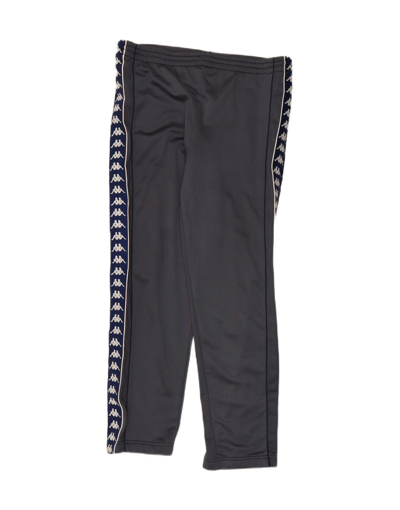 KAPPA Mens Graphic Tracksuit Trousers Medium  Grey Colourblock Polyester Vintage Kappa and Second-Hand Kappa from Messina Hembry 
