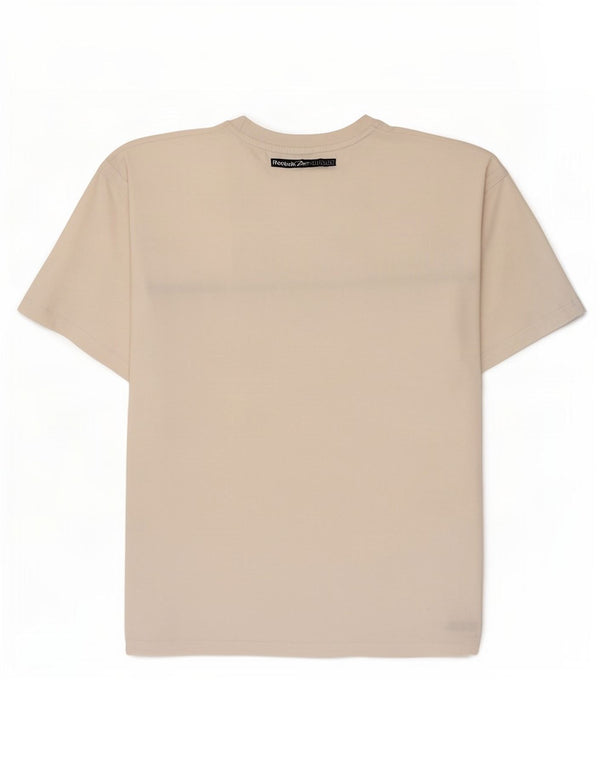 Reebok Mens Graphic T-Shirt Top Large White Cotton