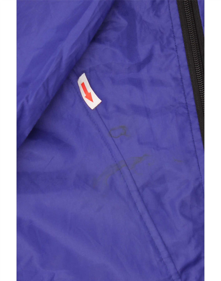 Vintage Mens Hooded Pullover Rain Jacket UK 40 Large Purple Polyester