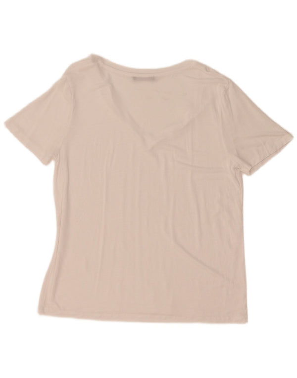 Zara Womens T-Shirt Top UK 16 Large White