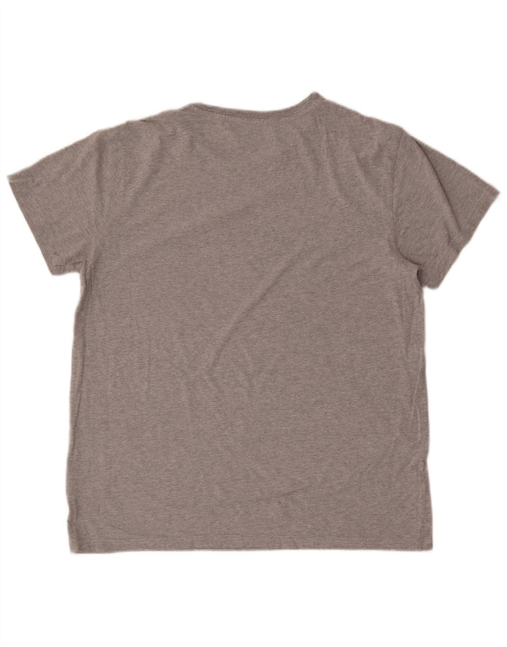 Lee Mens T-Shirt Top Large Grey Cotton