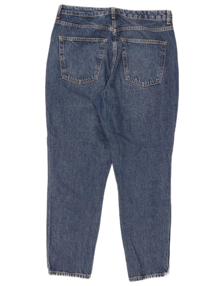 Topshop Womens Mom Tapered Jeans W32 L26 Blue Polyester