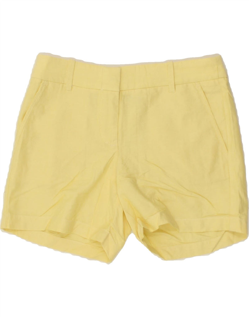 J. CREW Womens Chino Shorts US 2 XS W30  Yellow Cotton | Vintage J. Crew | Thrift | Second-Hand J. Crew | Used Clothing | Messina Hembry 