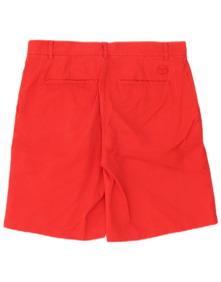 Sergio Tacchini Mens Chino Shorts IT 48 Medium W32  Red Cotton